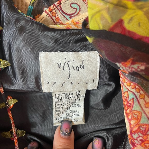 Y2K silk asymmetrical dress - Picture 6 of 9